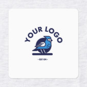 Middel-vierkantsstrijk op het etiket labels (Design 1)