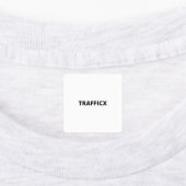 Middel-vierkantsstrijk op het etiket labels (Aangebracht)