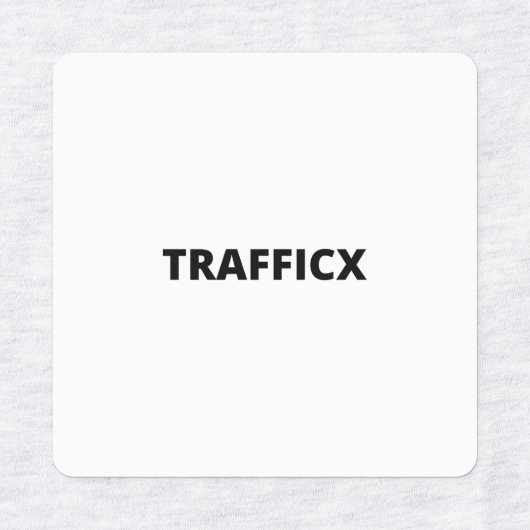 Middel-vierkantsstrijk op het etiket labels (Design 1)