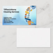 Middel voor het schoonmaken van het huis visitekaartje (Voorkant / Achterkant)