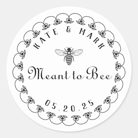   middel voor honingweddenschap ronde sticker (Voorkant)