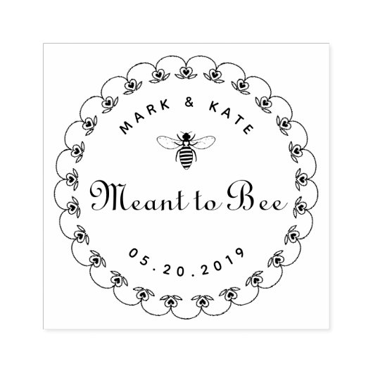   middel voor honingweddenschap rubberstempel (Afrduk)