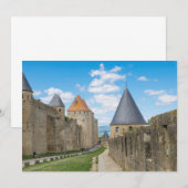 Middelaluwse muren van Carcassonne Bedankkaart (Voorkant / Achterkant)