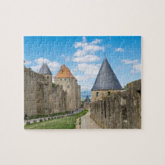 Middelaluwse muren van Carcassonne Legpuzzel (Horizontaal)