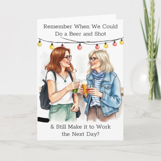 Middelbare leeftijd Humor voor haar Kaart (Voorkant)