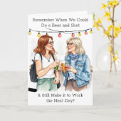 Middelbare leeftijd Humor voor haar Kaart (Gele Bloem)