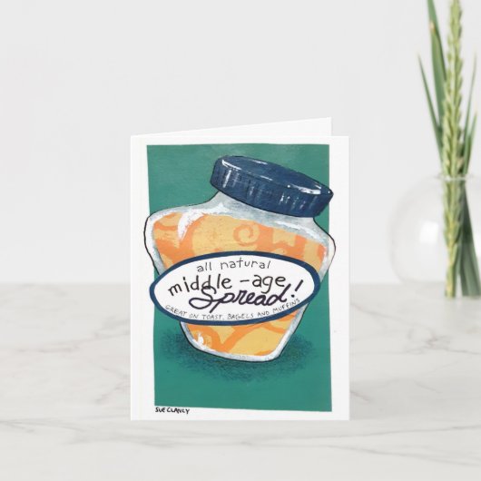 Middelbare leeftijd Spread Verjaardag Kaart (Voorkant)