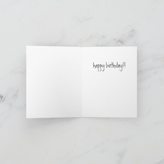 Middelbare leeftijd Spread Verjaardag Kaart (Binnen)