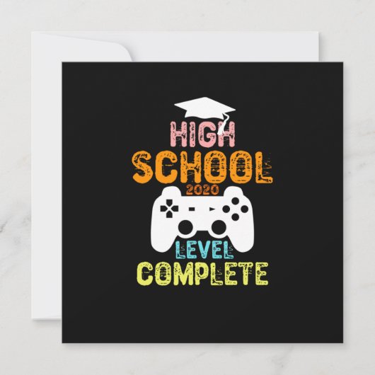 middelbare school 2020 voltooid kaart (Voorkant)