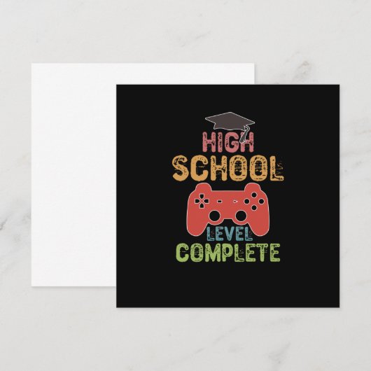 Middelbare school afgerond - Afstuderen Kaart (Voorkant / Achterkant)