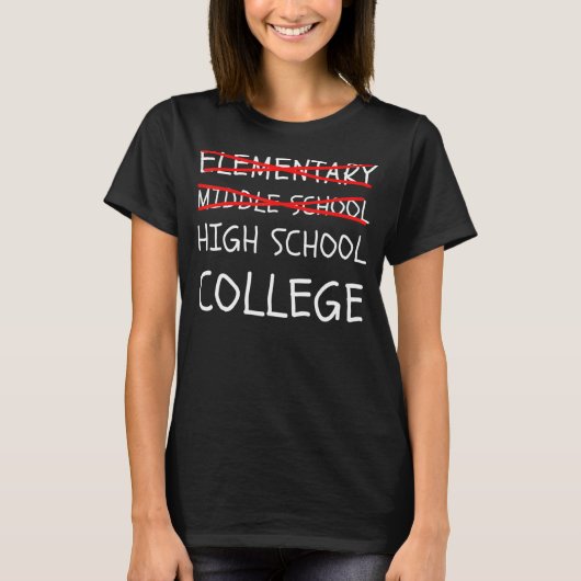 Middelbare School Afgestudeerd Welkom Middelbare S T-shirt (Voorkant)