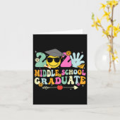 Middelbare school Afstuderen CL van 2025 Smile Fac Kaart (Gele Bloem)