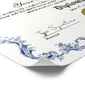 Middelbare school afstuderen diploma, GED certific Poster (Hoek)