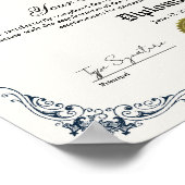 Middelbare school afstuderen diploma, GED certific Poster (Hoek)