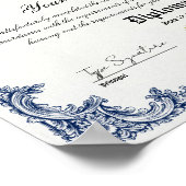 Middelbare school afstuderen diploma, GED certific Poster (Hoek)