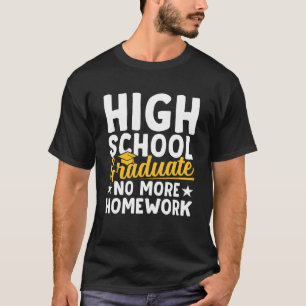 middelbare school Afstuderen hem haar jongens meis T-shirt