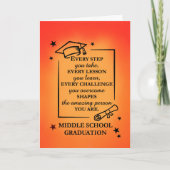 Middelbare School Afstuderen Inspirerend Quote Kaart (Voorkant)