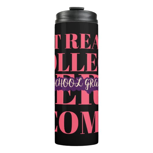 MIDDELBARE SCHOOL AFSTUDEREN - MAAK JE KLAAR VOOR  THERMOSBEKER (Voorkant)