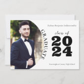 Middelbare School Afstuderen Modern Eenvoudig Afst Aankondiging (Voorkant)