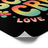 Middelbare School Bemanning Retro Geschenk voor Le Poster (Hoek)