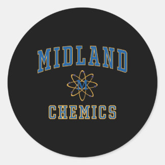 Middelbare School Chemie C1 Ronde Sticker