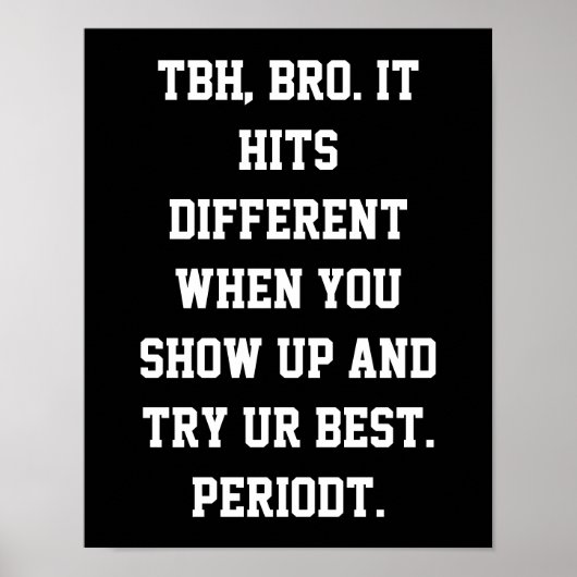 Middelbare School Classroom Decor Class Slang Poster (Voorkant)