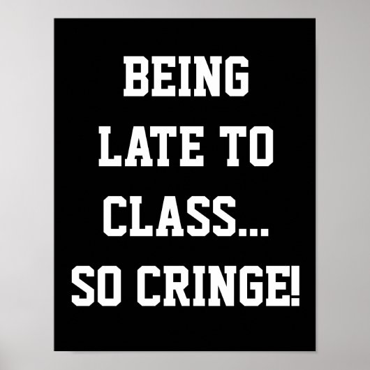 Middelbare School Classroom Decor Slang Class Poster (Voorkant)