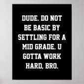 Middelbare School Classroom Decor Slang Class Poster (Voorkant)