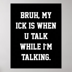 Middelbare School Classroom Decor Slang Poster