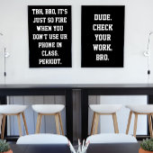 Middelbare School Classroom Decor Slang Poster