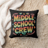 Middelbare School Crew  Docent Student Gift Kussen (Deken)