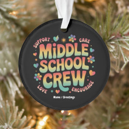 Middelbare School Crew  Docent Student Gift Ornament