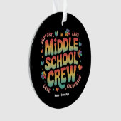 Middelbare School Crew  Docent Student Gift Ornament (voorkant)