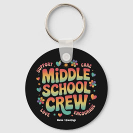 Middelbare School Crew  Docent Student Gift Sleutelhanger