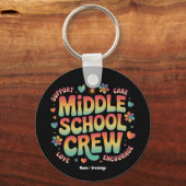 Middelbare School Crew  Docent Student Gift Sleutelhanger (Voorkant)