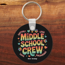 Middelbare School Crew  Docent Student Gift Sleutelhanger
