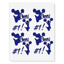 Middelbare school Donkerblauwe Cheerleading