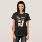 Middelbare school Geen probleem Lama Eerste school T-shirt (Voorkant volledig)