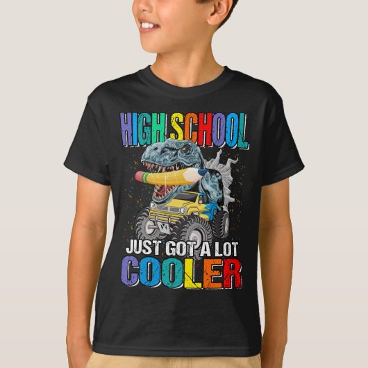 Middelbare school heeft net een veel koelere monst t-shirt (Voorkant)