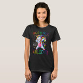 Middelbare school klas van 2024 genageld het eenho t-shirt (Voorkant volledig)