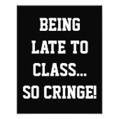 Middelbare School Klaslokaal Decor Foto Afdruk (Voorkant)