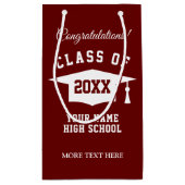 Middelbare school klasse aangepaste kleur afstuder klein cadeauzakje (Achterkant)