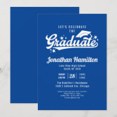 Middelbare school Laten we het Afstuderen blauw vi Kaart (Voorkant / Achterkant)