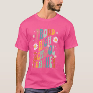 Middelbare school leraar opvoeder onderwijzen scho t-shirt