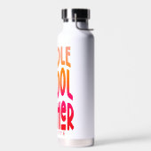 Middelbare School Leraar Rood Sinaasappel Gradient Waterfles (Links)