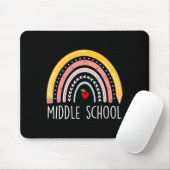 Middelbare school leraar student team midden muismat (Met muis)