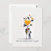 Middelbare school liefhebbers briefkaart (Voorkant / Achterkant)