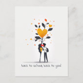 Middelbare school liefhebbers briefkaart (Voorkant)