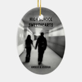 Middelbare school lieverds keramisch ornament (Achterkant)