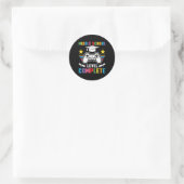 Middelbare school niveau compleet Afstuderen CL 20 Ronde Sticker (Tas)